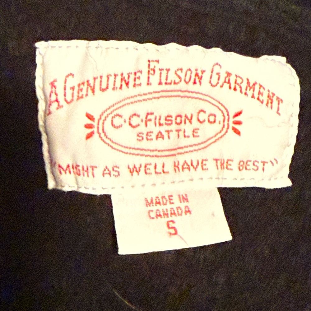 Filson Women's Black Wool Blend Zip Up Jacket, size Small - Picture 8 of 10